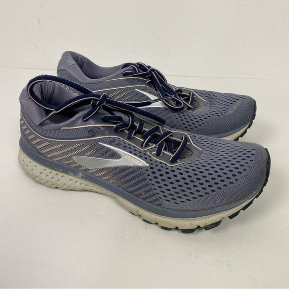 Brooks Shoes - Brooks Ghost 12 purple grey athletic sneakers athletic running